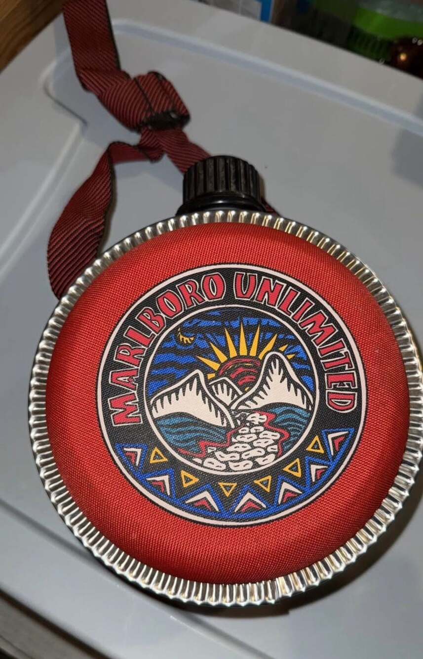Vintage 1990s Marboro flask